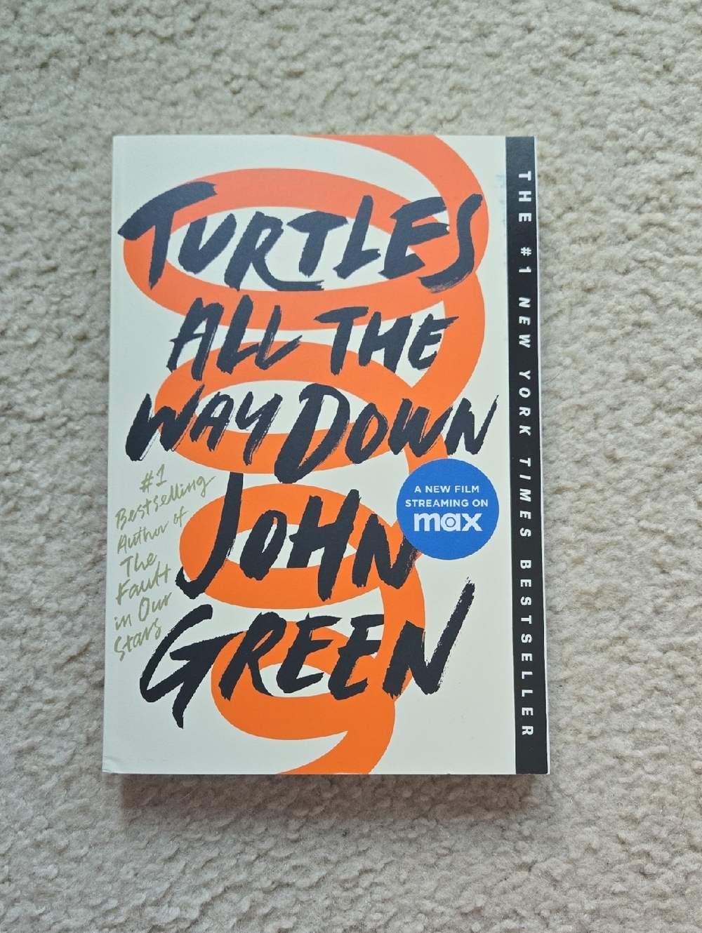 Original Penguin White Book Back Cover with Orange Accents